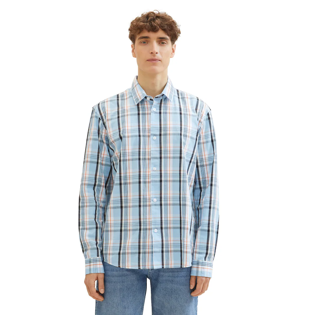 TOM TAILOR Denim Karohemd Mit Knopfleiste ▷ Kaufen