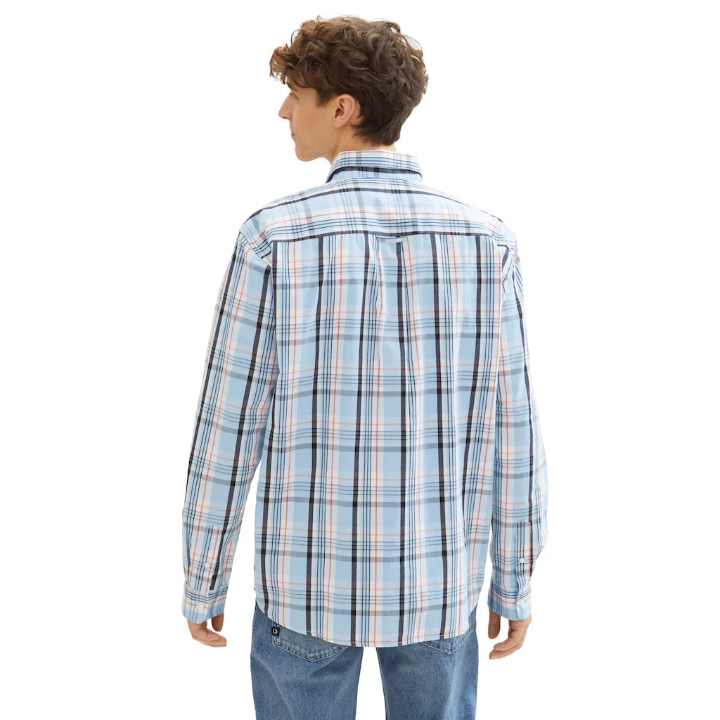 TOM TAILOR Denim Karohemd Mit Knopfleiste ▷ Kaufen