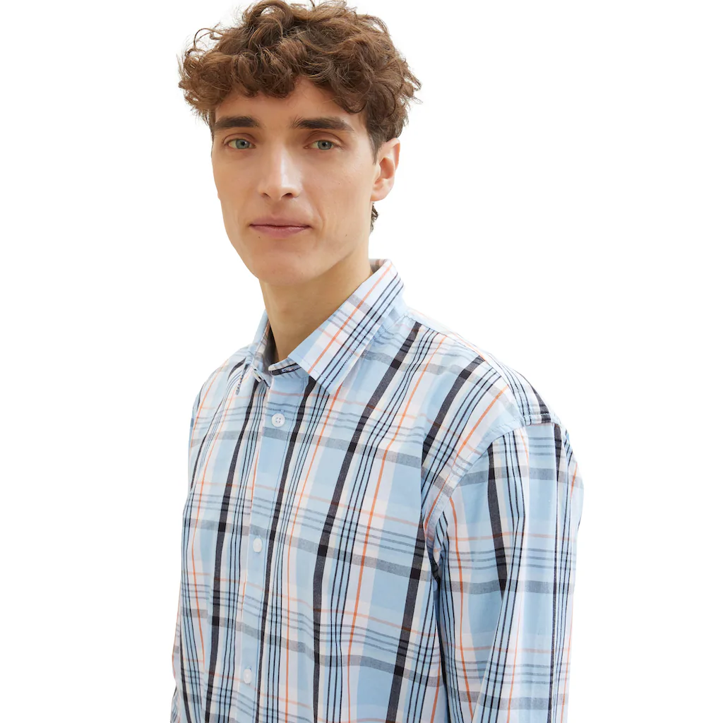 TOM TAILOR Denim Karohemd Mit Knopfleiste ▷ Kaufen