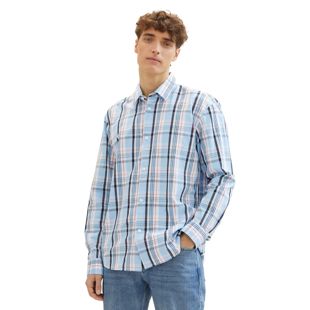TOM TAILOR Denim Karohemd mit Knopfleiste ▷ kaufen