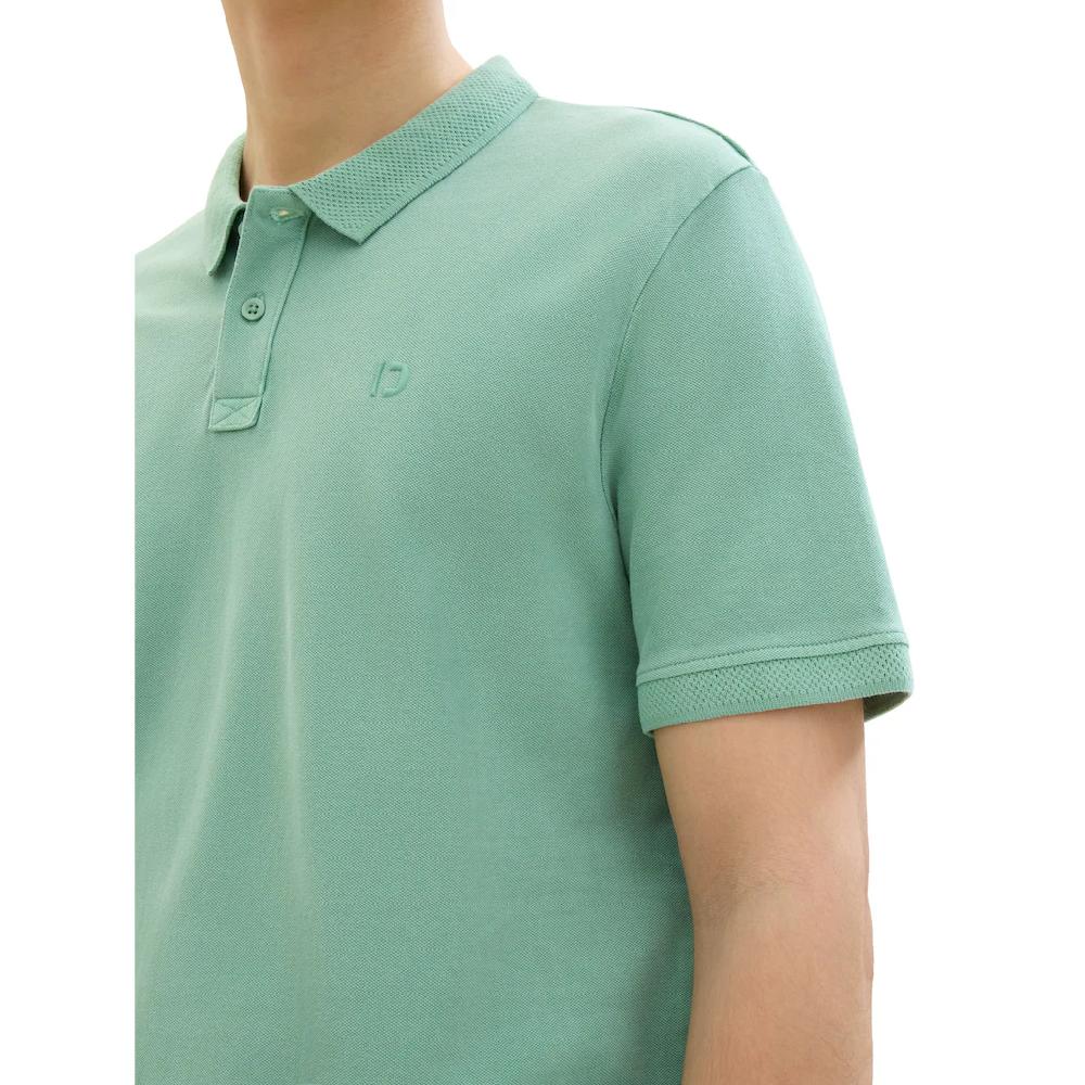 TOM TAILOR Denim Poloshirt Aus Reiner Baumwolle Und Mit Logo-Stickerei ▷ Für