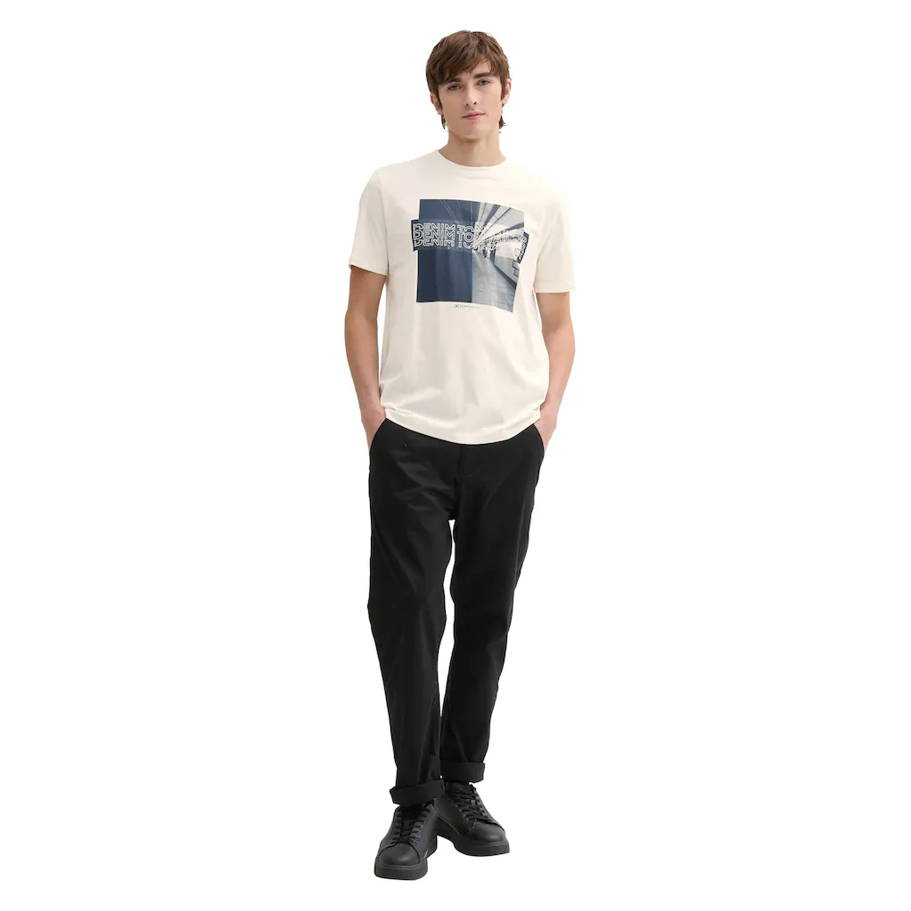 TOM TAILOR Denim Print-Shirt Mit Frontprint ▷ Für