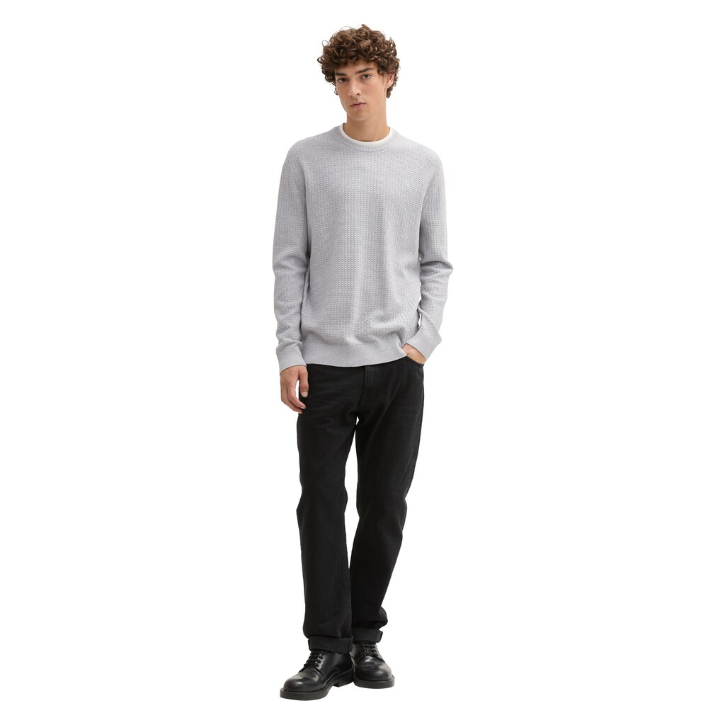 TOM TAILOR Denim Strickpullover In 2-in-1-Look ▷ Für