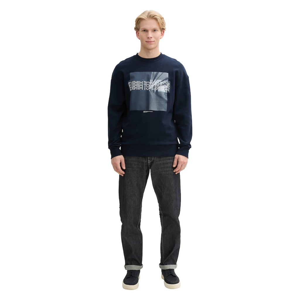 TOM TAILOR Denim Sweatshirt Mit Frontprint ▷ Kaufen