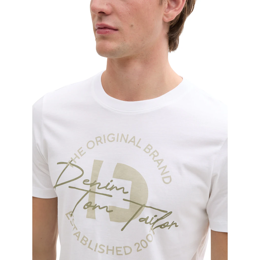 TOM TAILOR Denim T-Shirt Mit Frontprint ▷ Bestellen