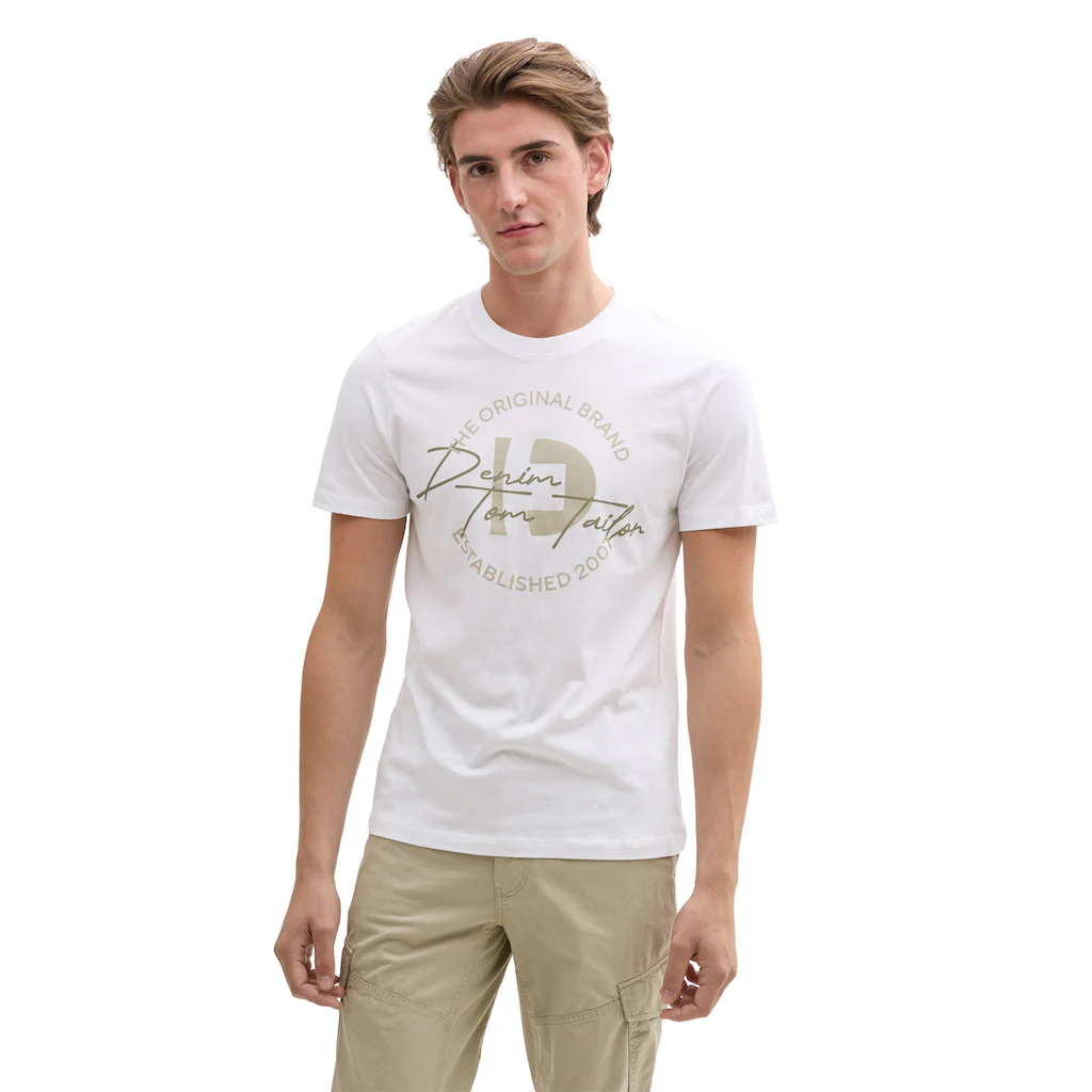 TOM TAILOR Denim T-Shirt mit Frontprint ▷ bestellen