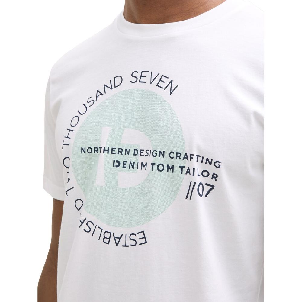 TOM TAILOR Denim T-Shirt (Packung 3 Tlg. 3-er) Mit Großem Druck