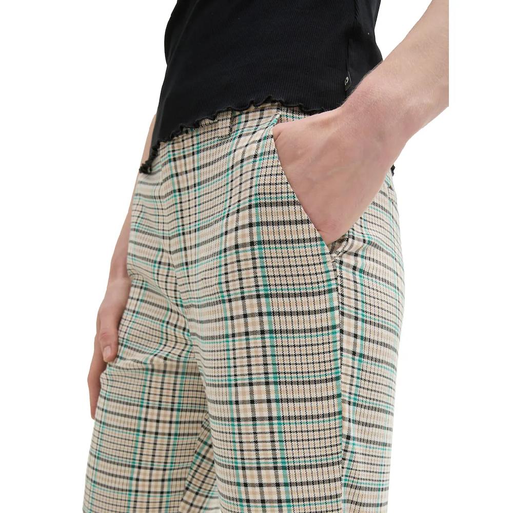 TOM TAILOR Denim Webhose Kariert Mit Viskose
