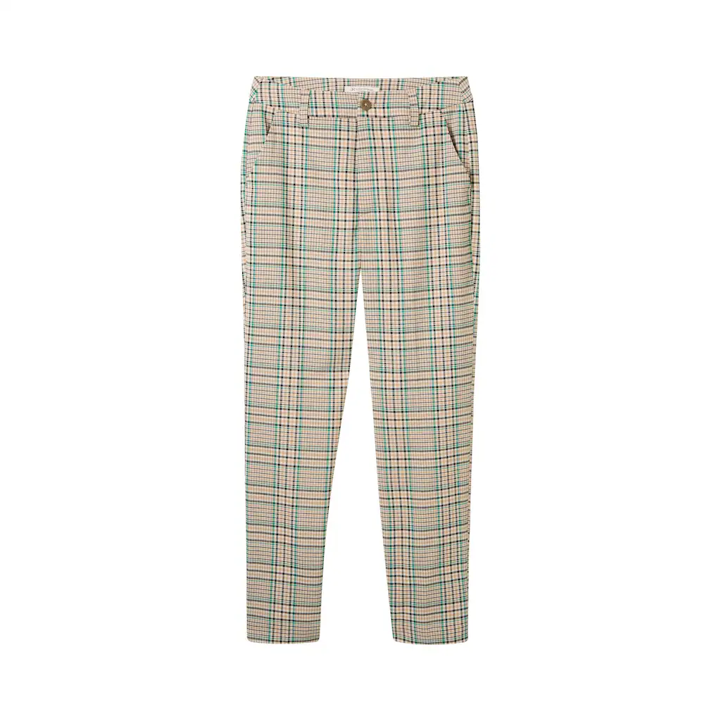 TOM TAILOR Denim Webhose Kariert Mit Viskose