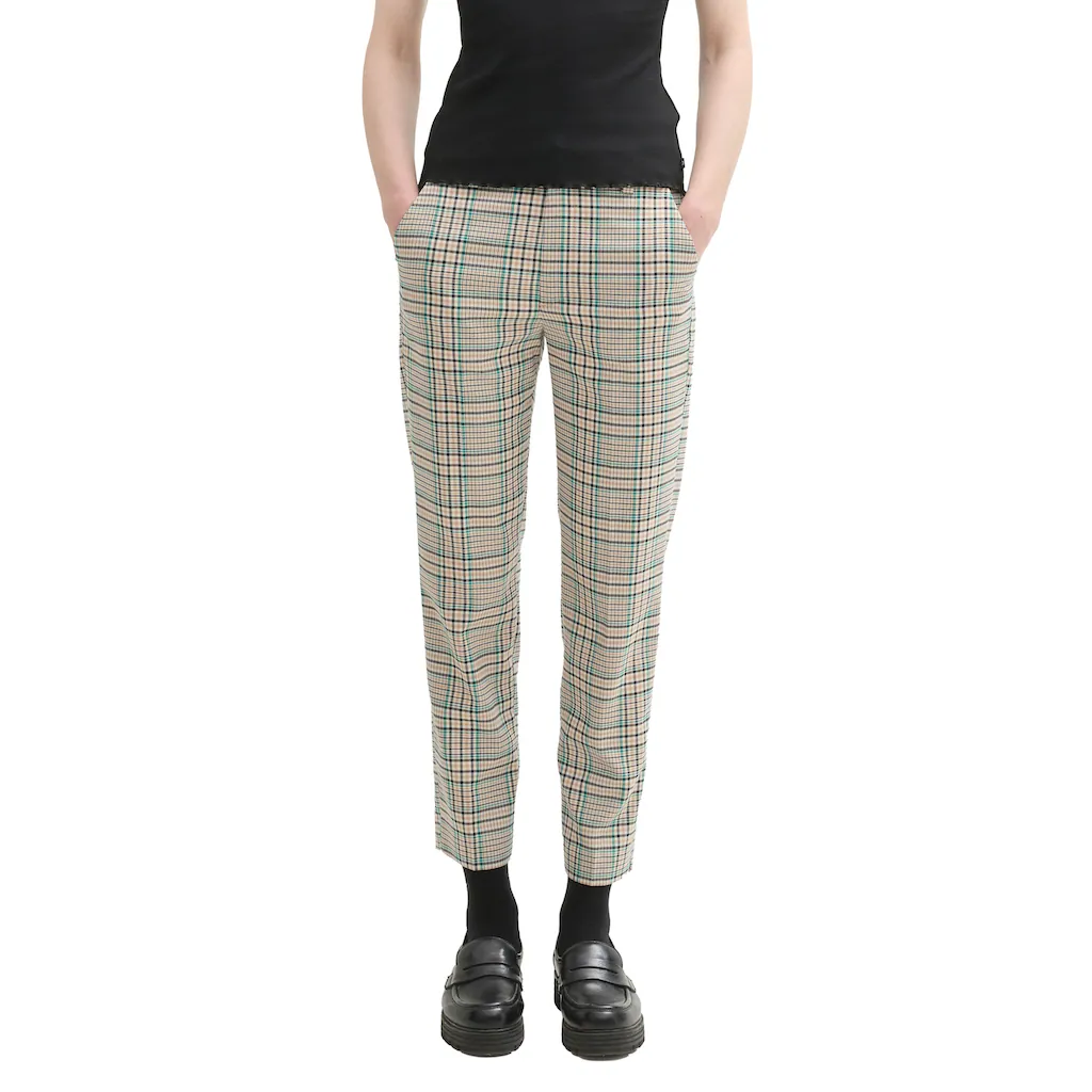 TOM TAILOR Denim Webhose kariert mit Viskose