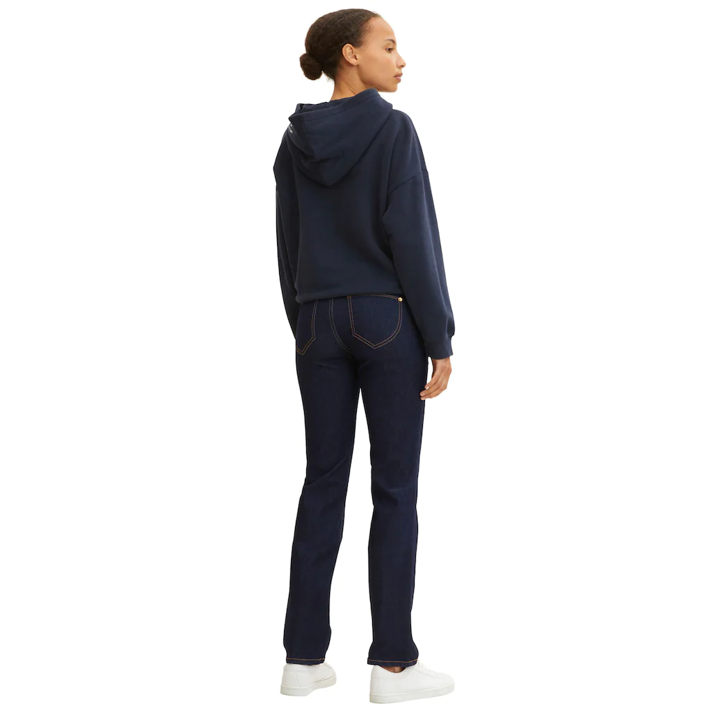 TOM TAILOR Gerade Jeans »Alexa Straight« Mit Kontrastnähten