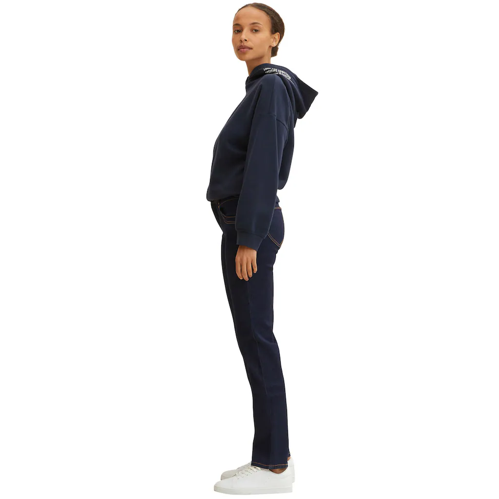 TOM TAILOR Gerade Jeans »Alexa Straight« Mit Kontrastnähten