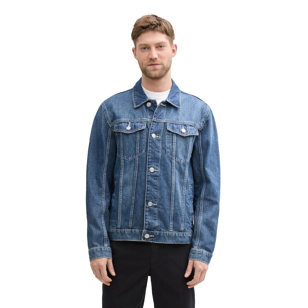 TOM TAILOR Jeansjacke ohne Kapuze mit Reverskragen ▷ für