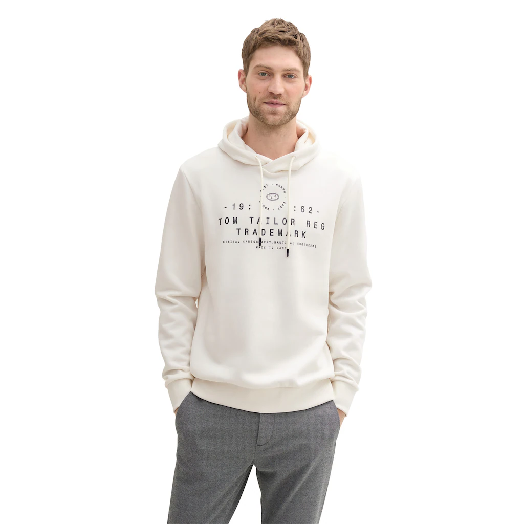 TOM TAILOR Kapuzensweatshirt mit großem Logo-Frontprint ▷ bestellen