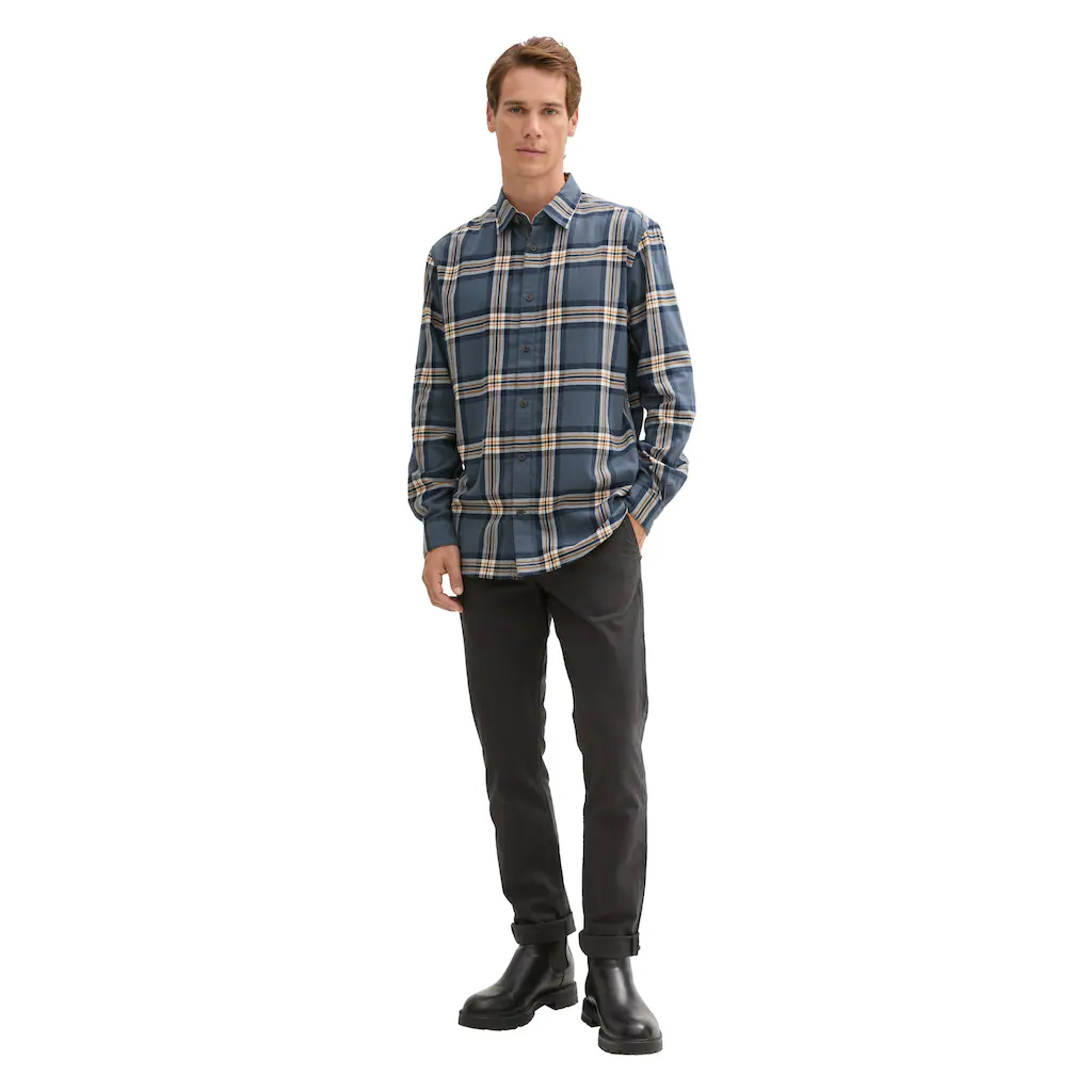 TOM TAILOR Karohemd Mit Kentkragen ▷ Bestellen