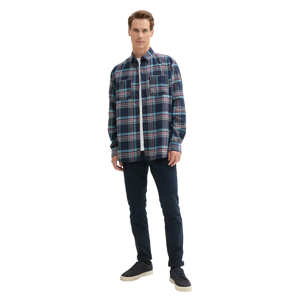 TOM TAILOR Langarmhemd Mit Karo Muster ▷ Für