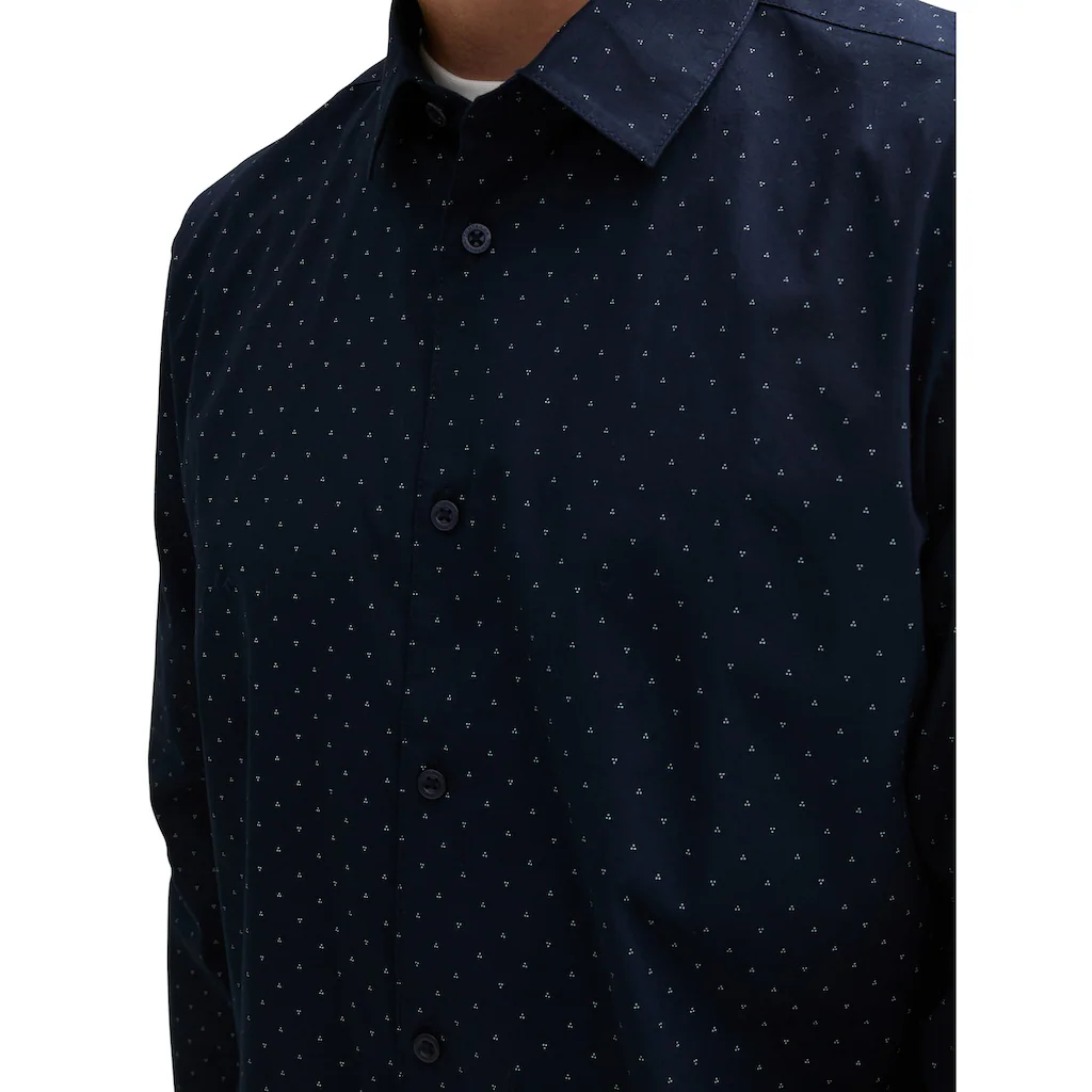 TOM TAILOR Langarmhemd Mit Knopfleiste Und Stretchanteil ▷ Bestellen