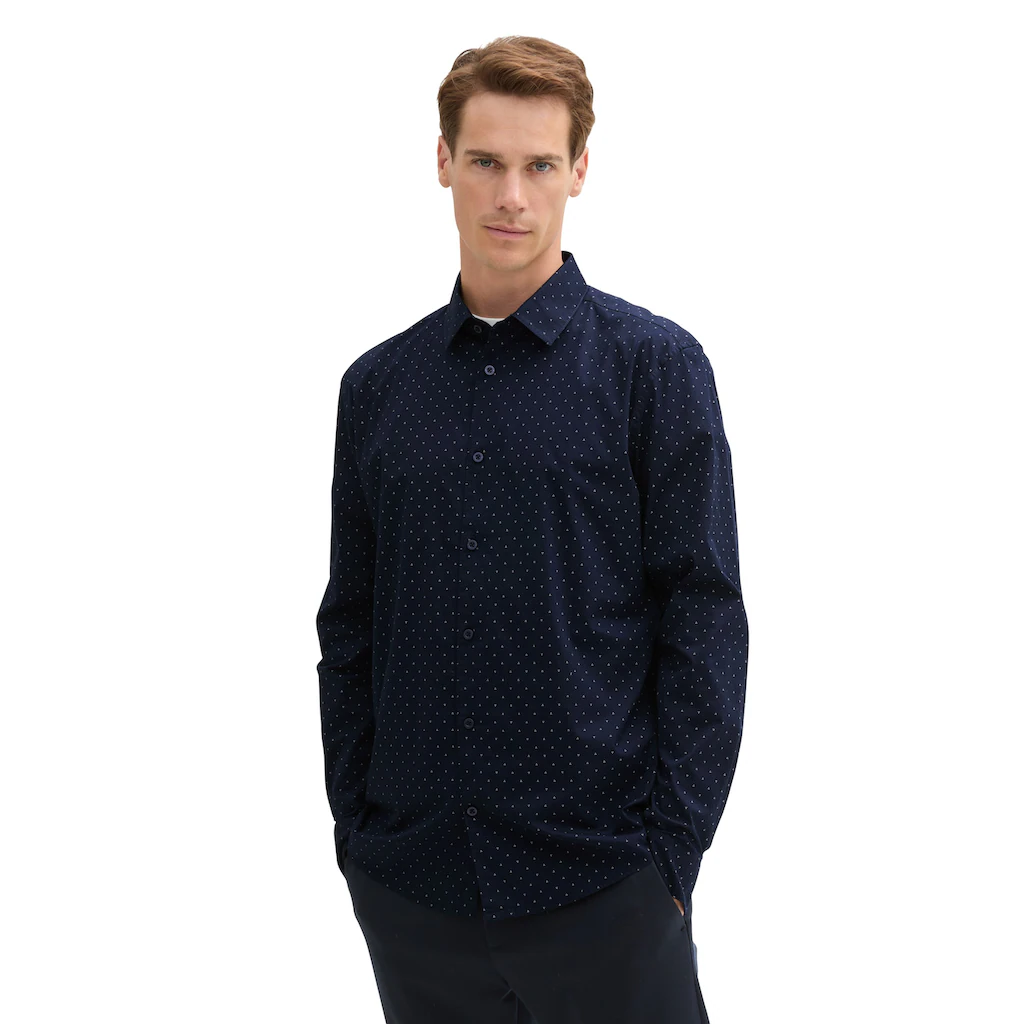 TOM TAILOR Langarmhemd mit Knopfleiste und Stretchanteil ▷ bestellen
