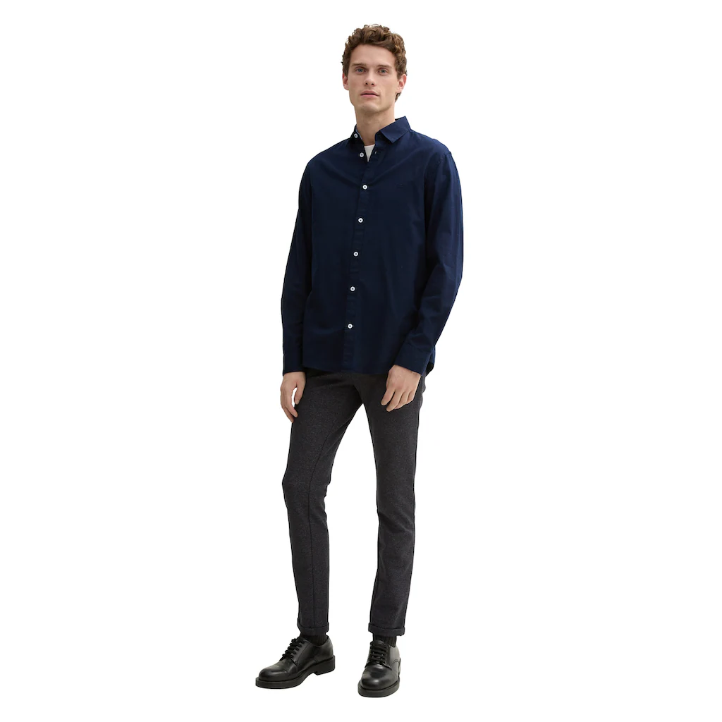 TOM TAILOR Langarmhemd Mit Logo Stickerei ▷ Bestellen