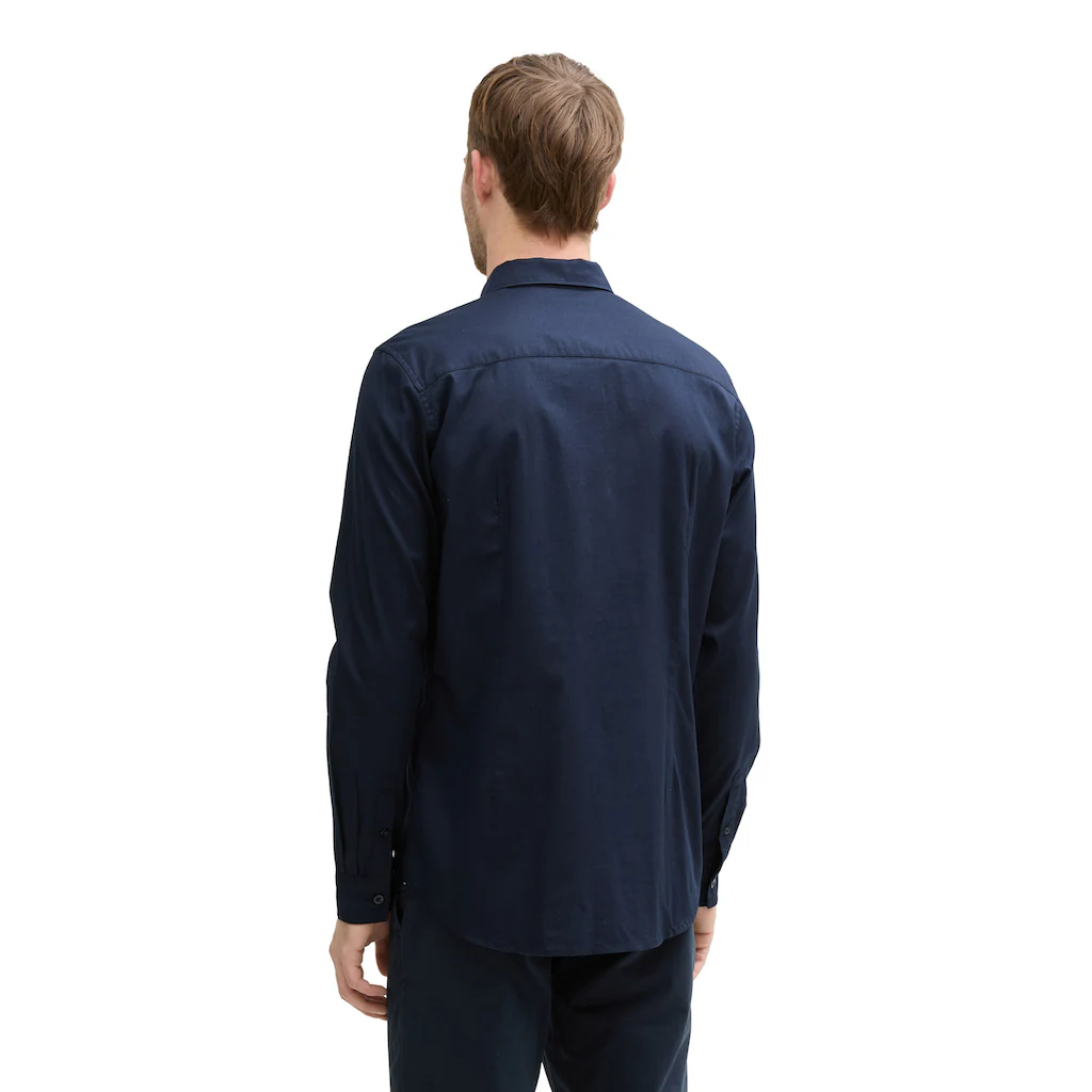 TOM TAILOR Langarmhemd Mit Logo Stickerei ▷ Kaufen