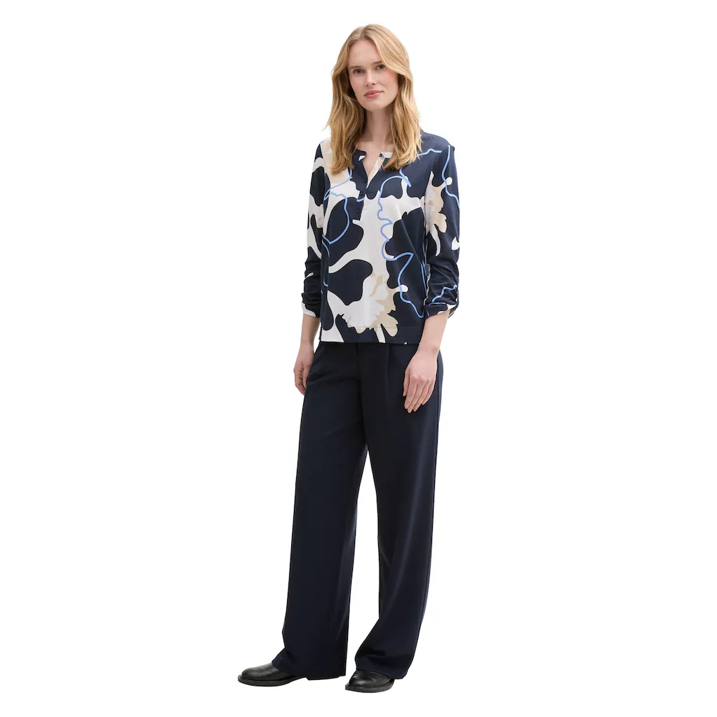 TOM TAILOR Langarmshirt Mit All-Over Print