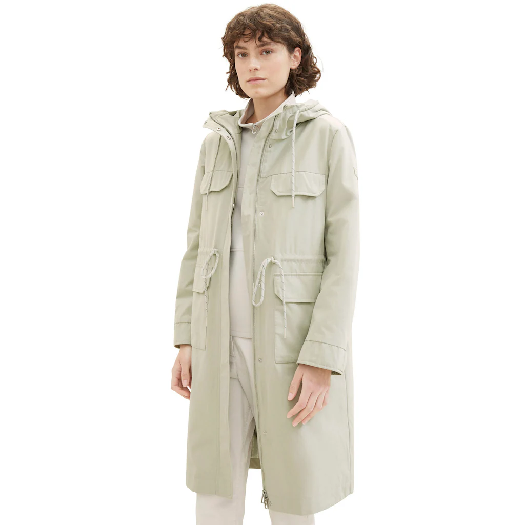TOM TAILOR Parka Mit Kapuze Mit Brusttaschen