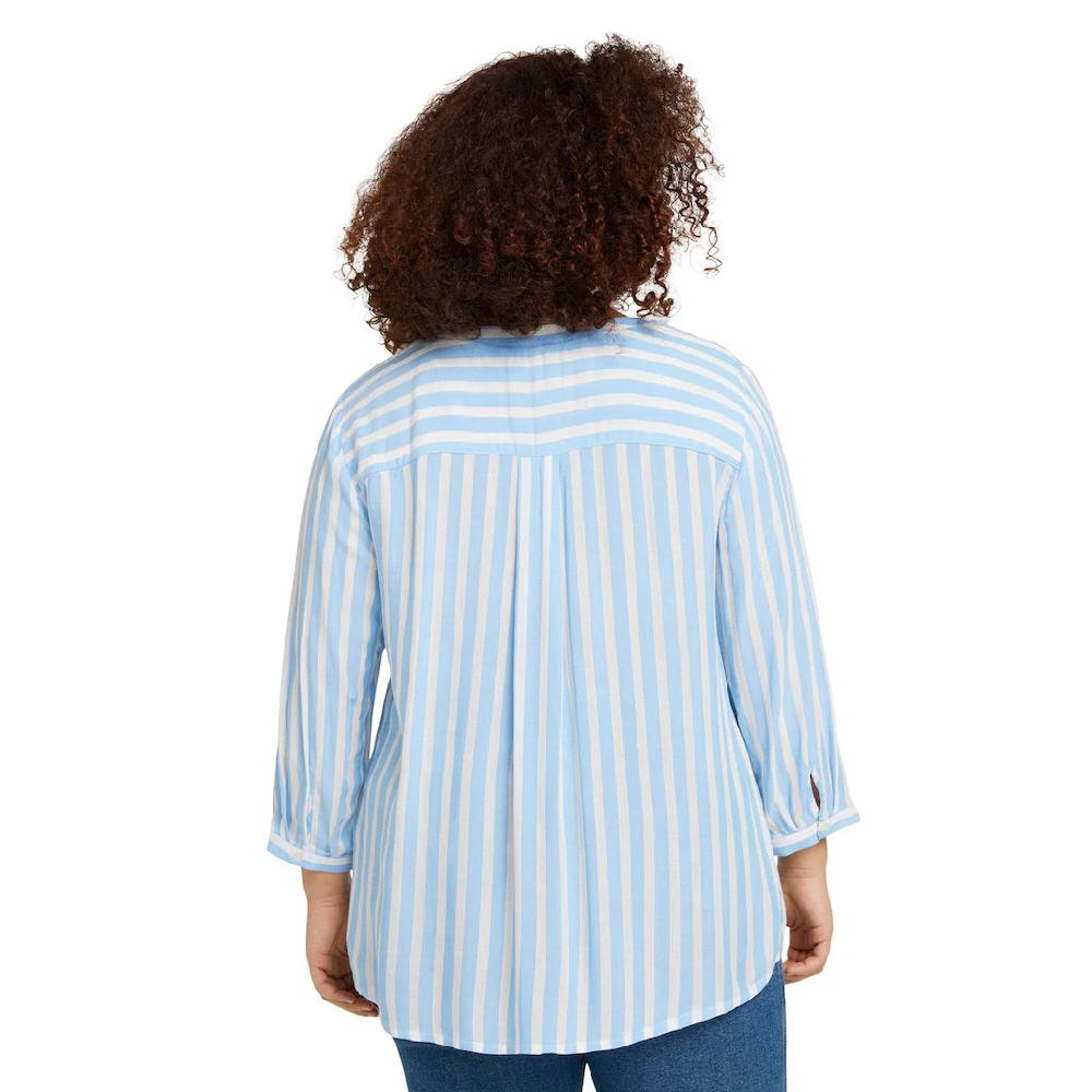 TOM TAILOR PLUS Schlupfbluse Mit Streifen