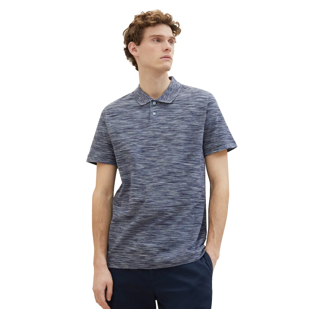 TOM TAILOR Poloshirt Mit Melange Optik ▷ Bestellen