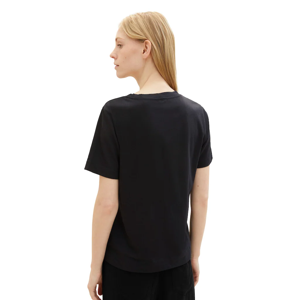 TOM TAILOR Rundhalsshirt Mit Herzmotiv Als Frontprint