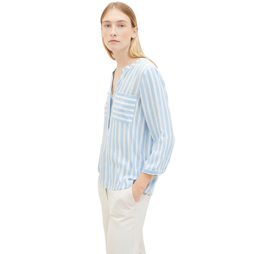 TOM TAILOR Schlupfbluse Mit Verdeckter Knopfleiste