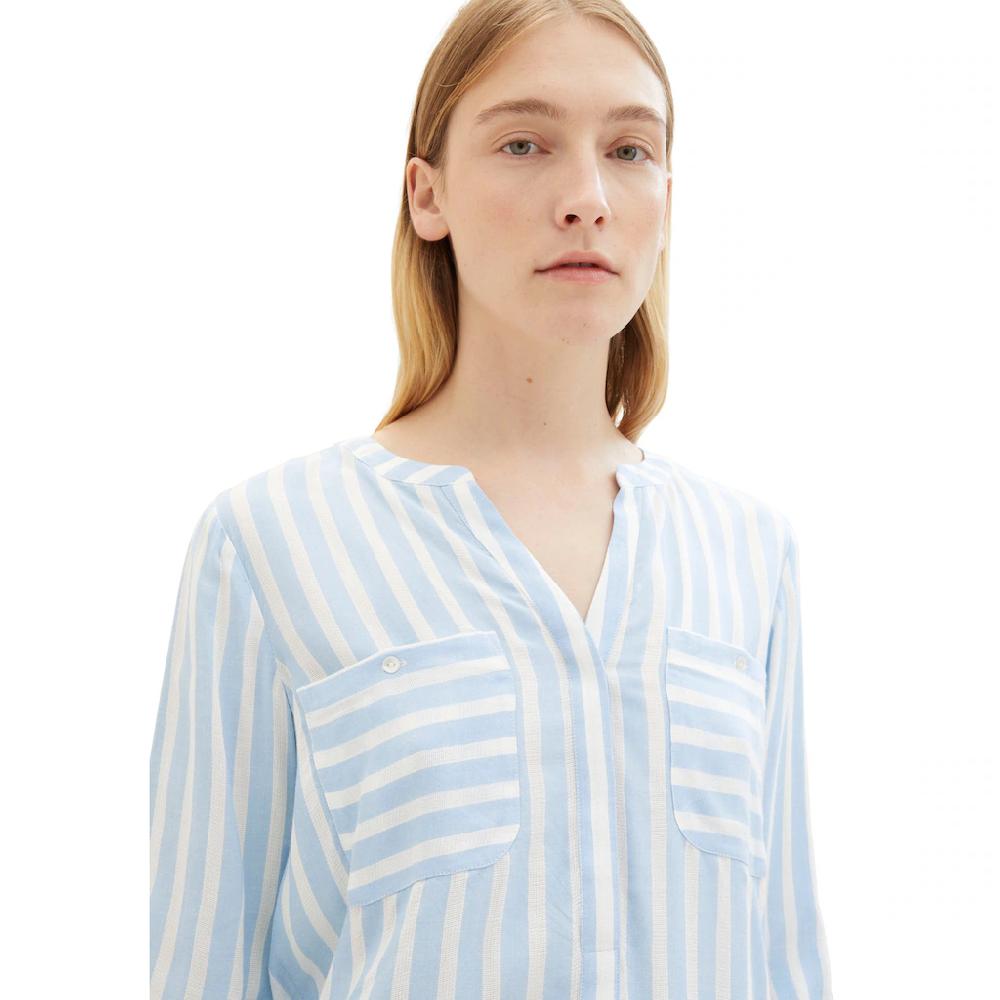TOM TAILOR Schlupfbluse Mit Verdeckter Knopfleiste