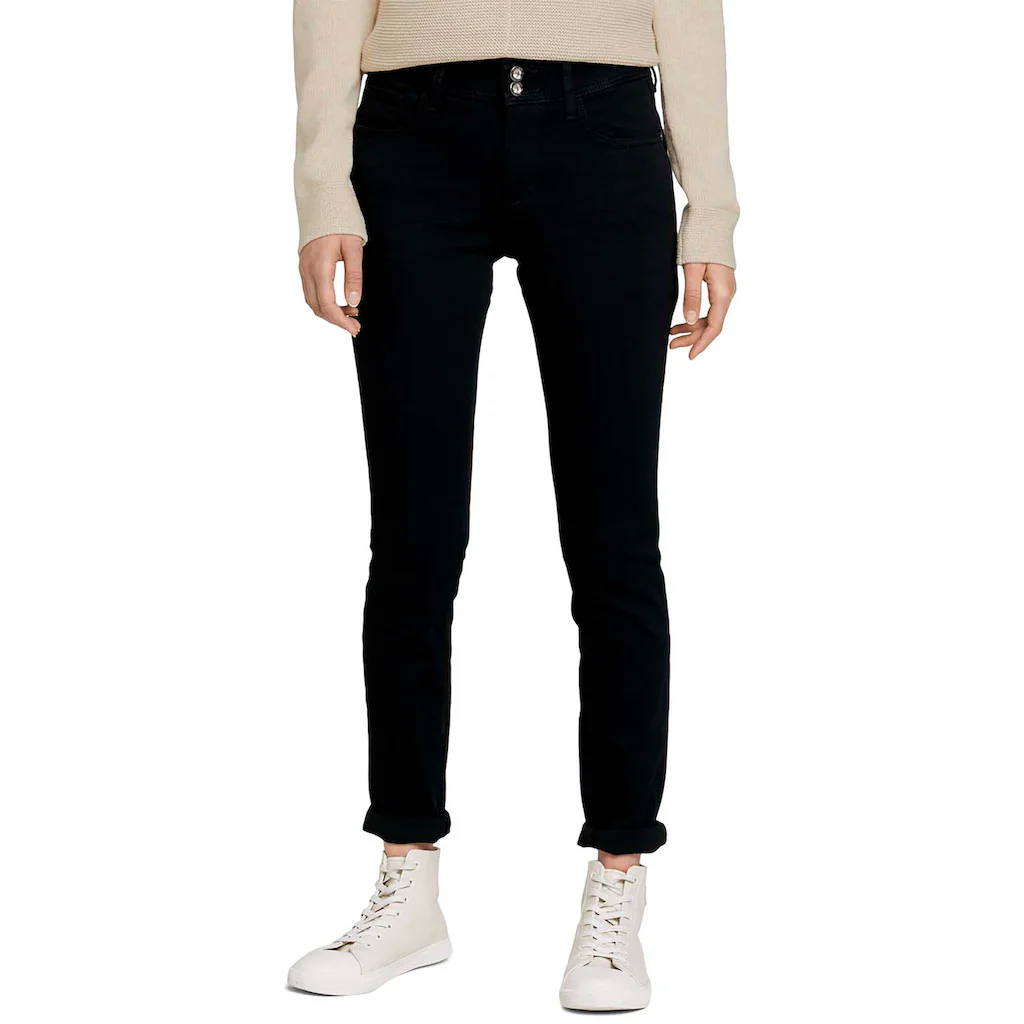 TOM TAILOR Skinny-fit-Jeans »Alexa Skinny« mit Doppelknopf-Verschluss