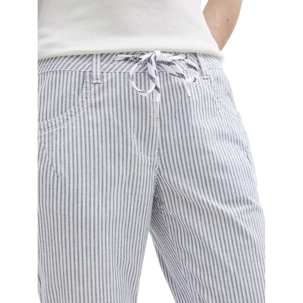 TOM TAILOR Stoffhose Im Streifendesign Und Mit Kordelzug