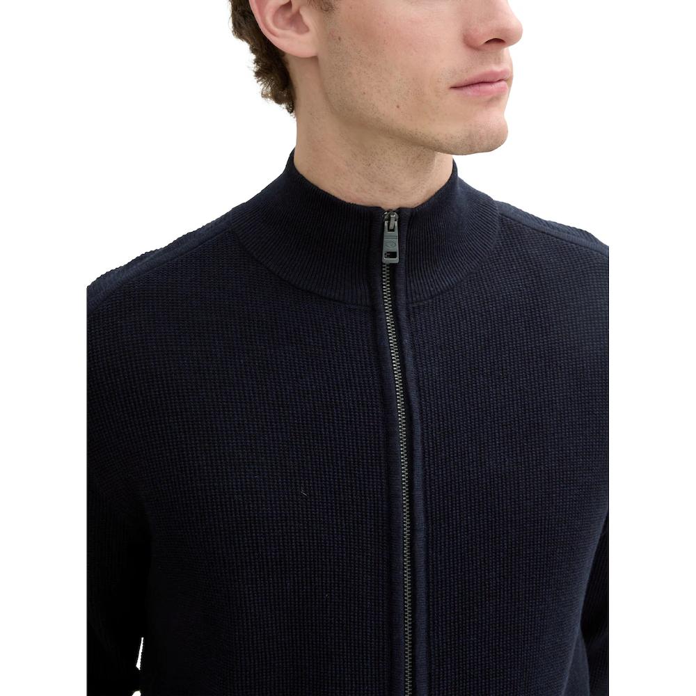TOM TAILOR Strickjacke Mit Logo Stickerei