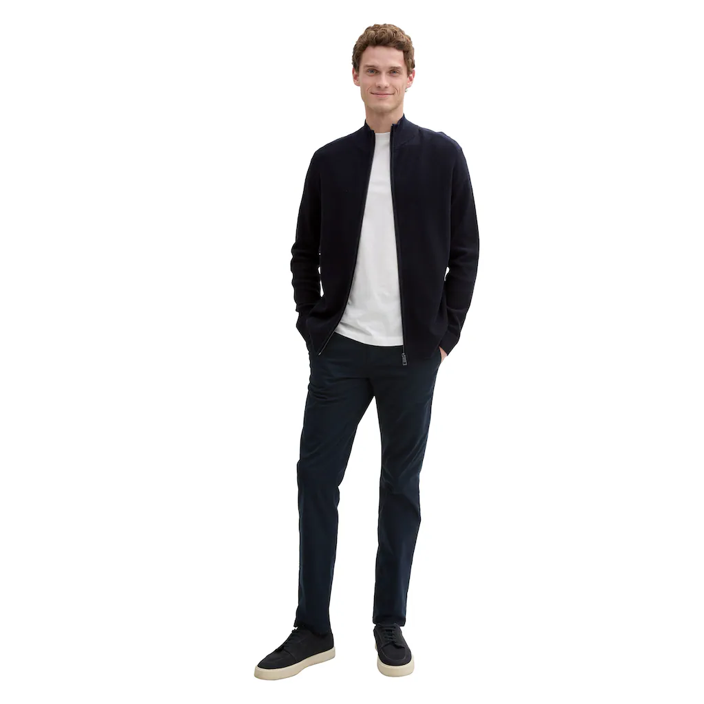 TOM TAILOR Strickjacke Mit Logo Stickerei