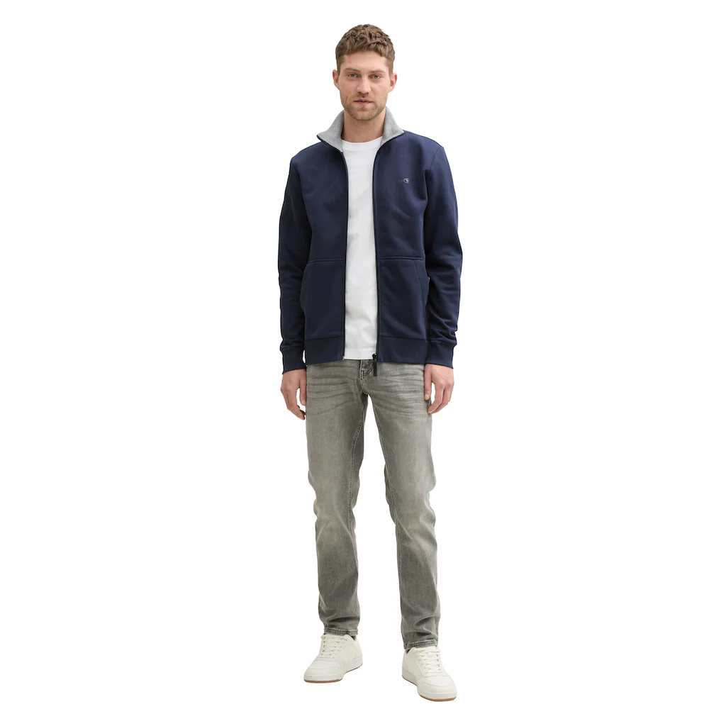 TOM TAILOR Sweatjacke Mit Logo Stickerei ▷ Für