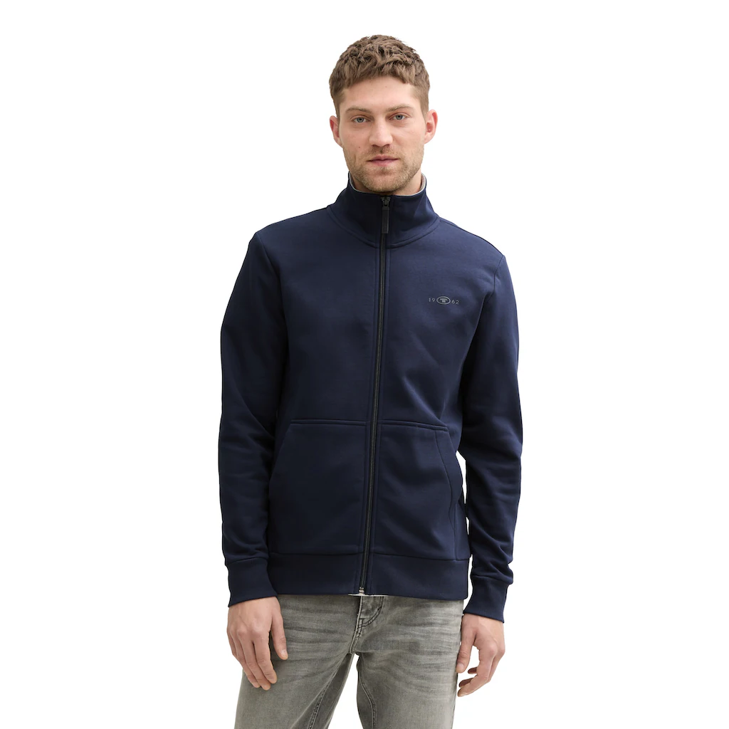 TOM TAILOR Sweatjacke mit Logo Stickerei ▷ für