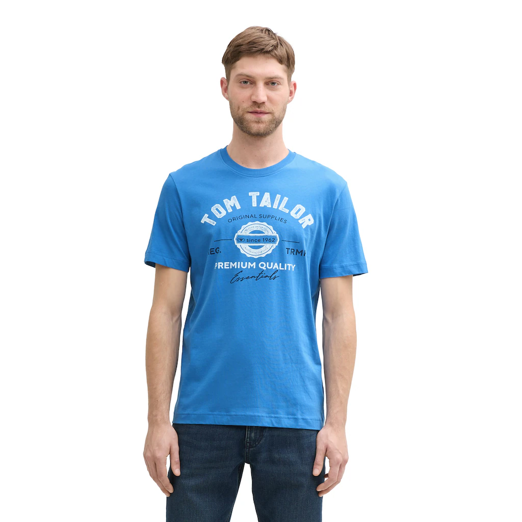 TOM TAILOR T-Shirt mit großem Logofrontprint ▷ kaufen