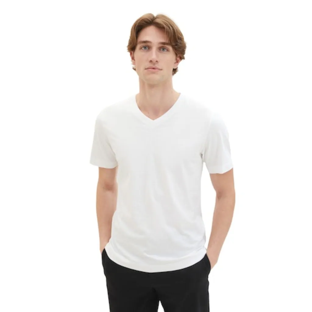 TOM TAILOR T-Shirt Mit V-Ausschnitt ▷ Kaufen