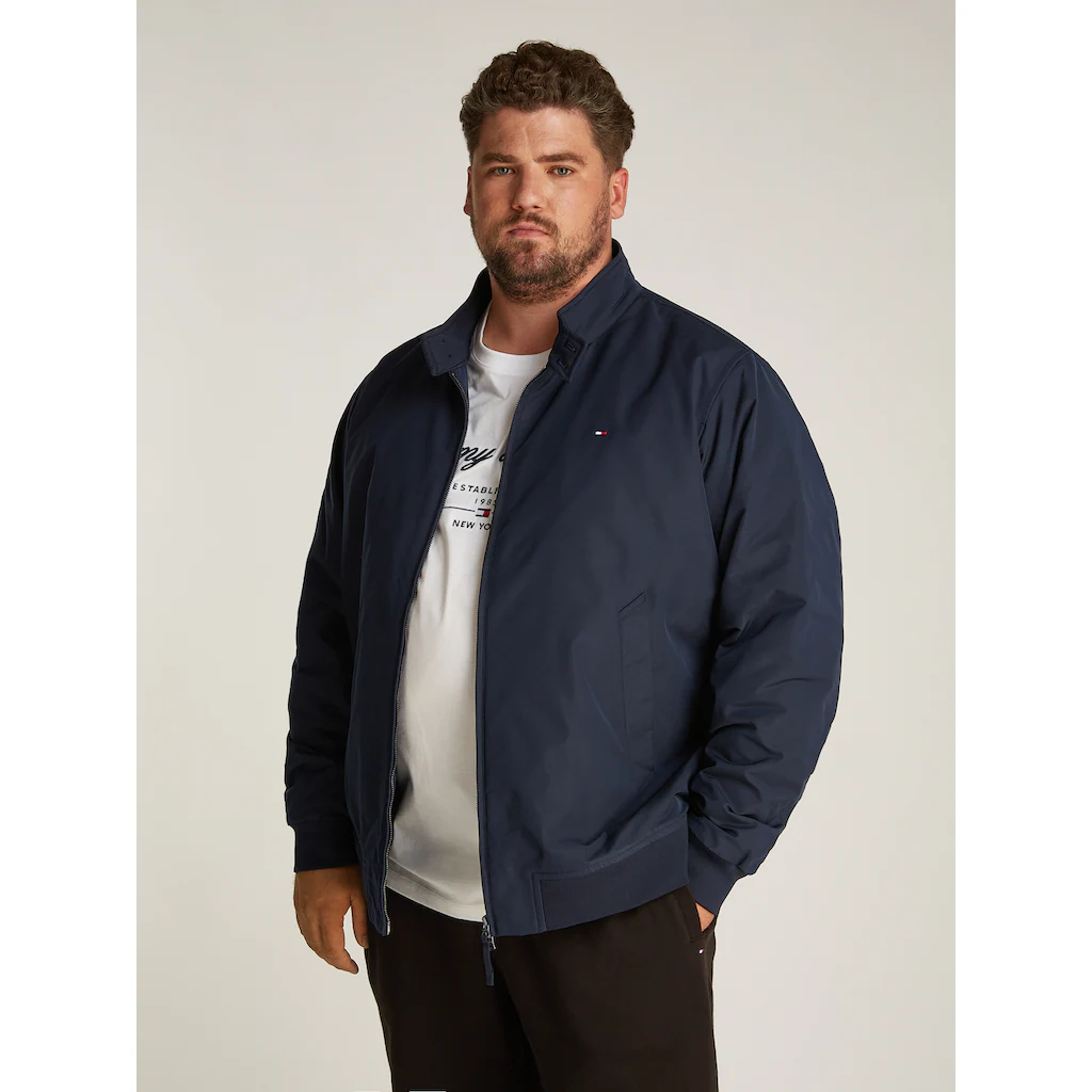 Tommy Hilfiger Big & Tall Allwetterjacke »BT-HARRINGTON JACKET-B« in Großen Größen Logostickerei ▷ bestellen
