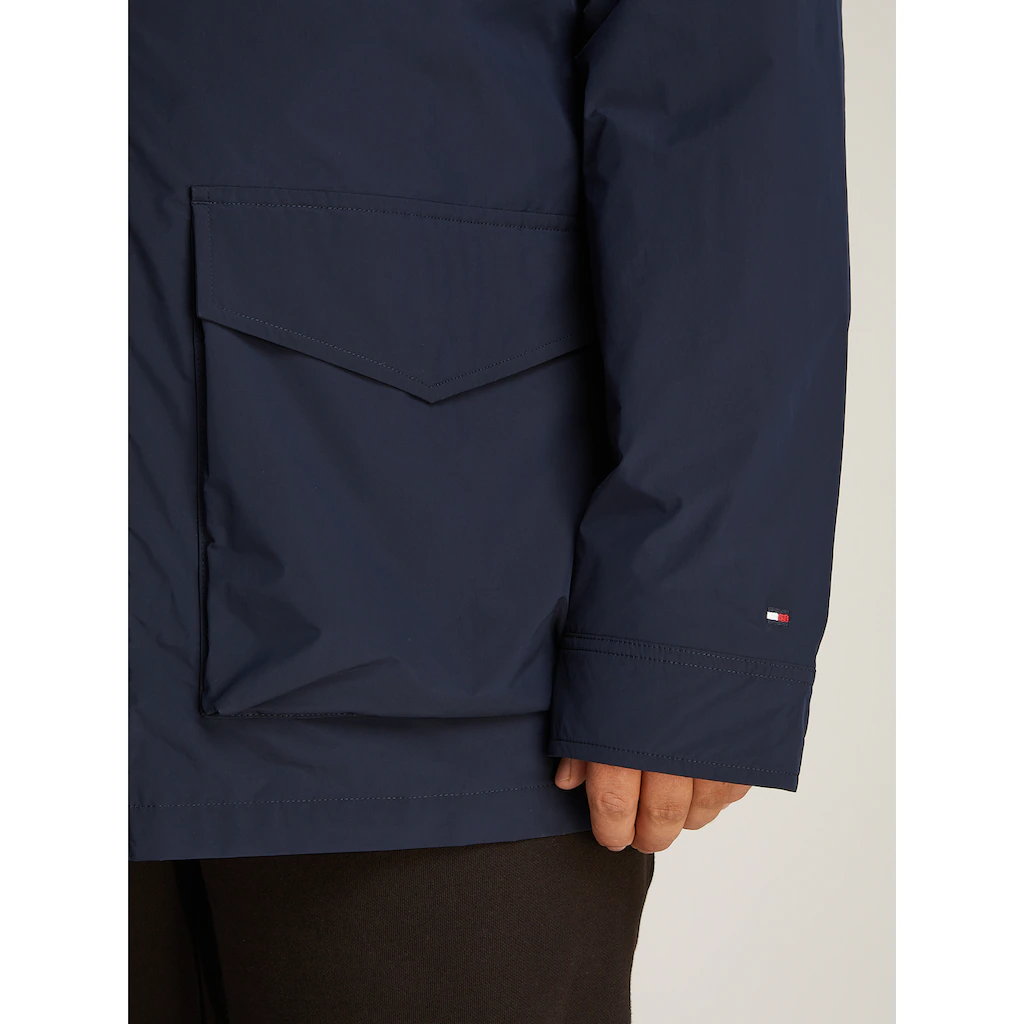 Tommy Hilfiger Big & Tall Allwetterjacke »BT-LW PACKABLE FIELD JACKET-B« In Großen Größen Logostickerei ▷ Für