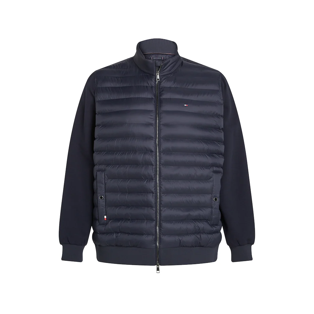 Tommy Hilfiger Big & Tall Collegejacke »BT-MIX MEDIA STAND CLLR-B« In Großen Größen Mit Gesteppten Einsatz Vorne ▷ Bestellen
