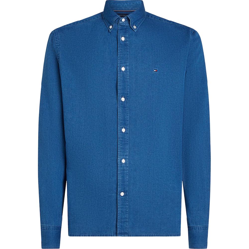 Tommy Hilfiger Big & Tall Jeanshemd »BT-CHAMBRAY SHIRT-B« In Großen Größen Mit Logostickerei ▷ Für
