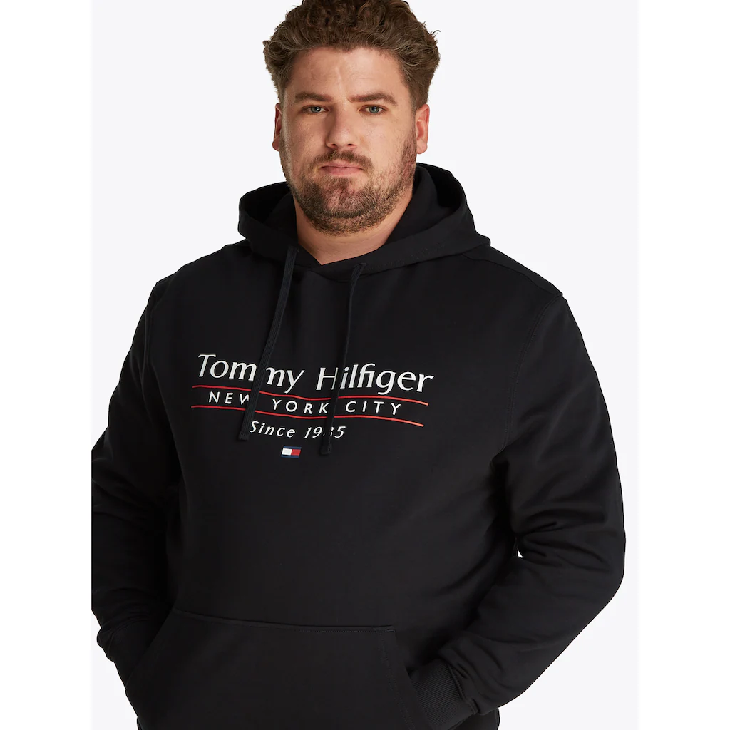 Tommy Hilfiger Big & Tall Kapuzensweatshirt »BT-HILFIGER CENTER STACK HOODY-B« Große Größen ▷ Kaufen