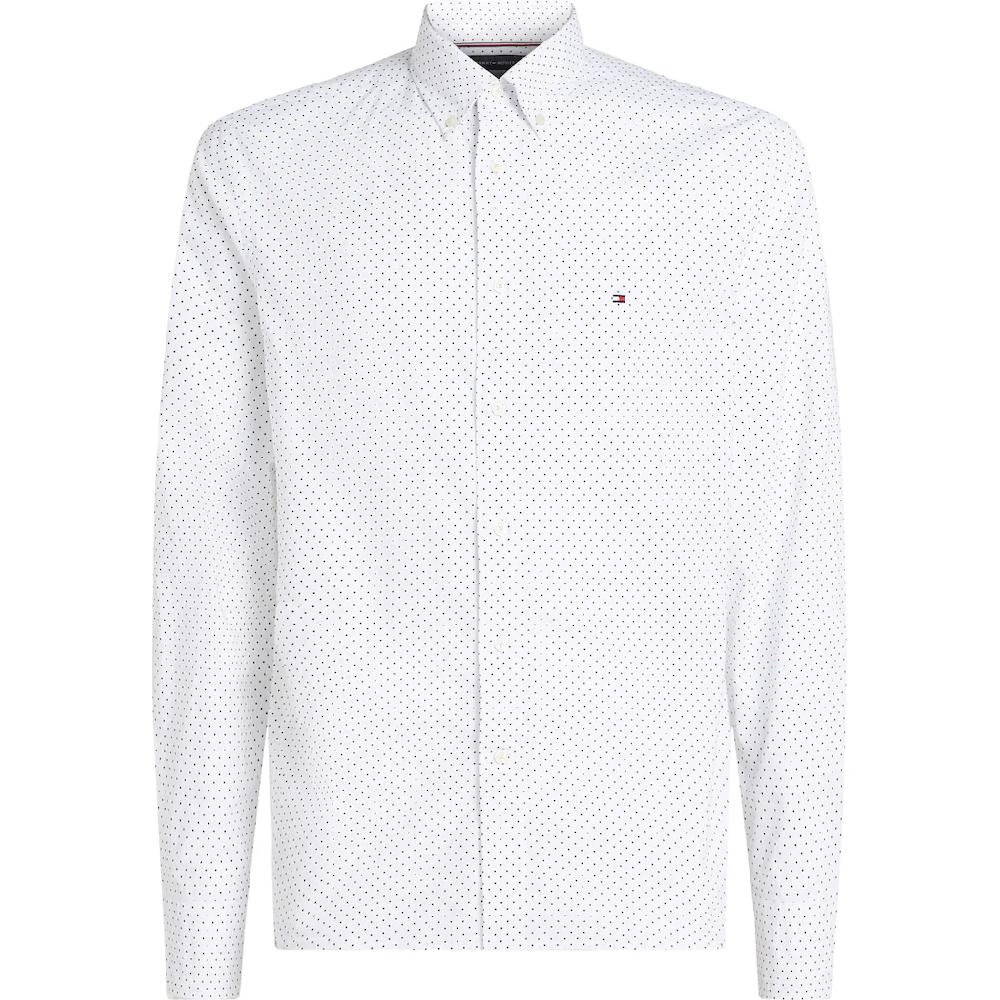 Tommy Hilfiger Big & Tall Langarmhemd »BT-FLEX POPLIN POLKA DOT S-B« In Großen Größen Logostickerei ▷ Kaufen