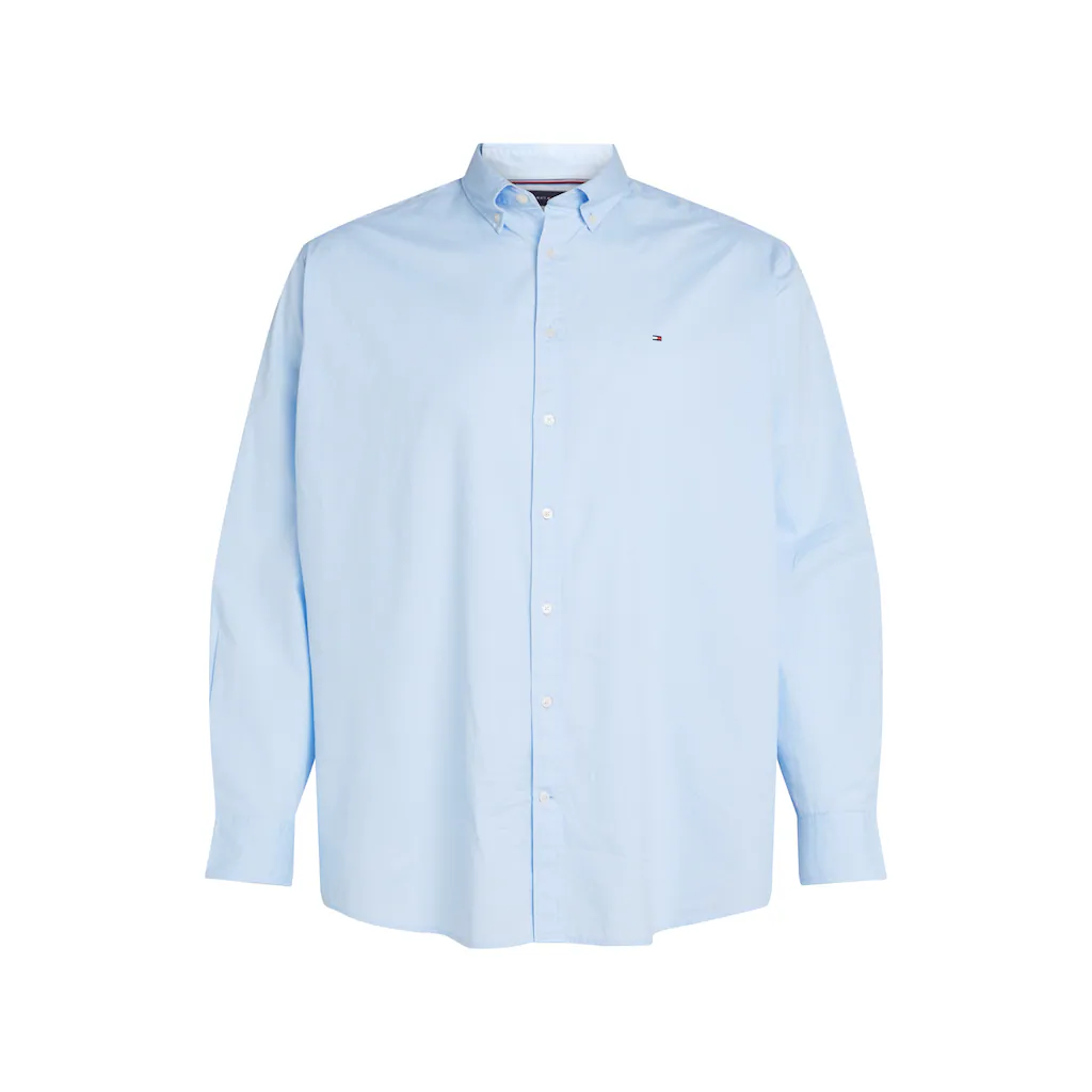 Tommy Hilfiger Big & Tall Langarmhemd »BT-FLEX POPLIN SOLID RF SHIRT-B« Große Größen ▷ Für