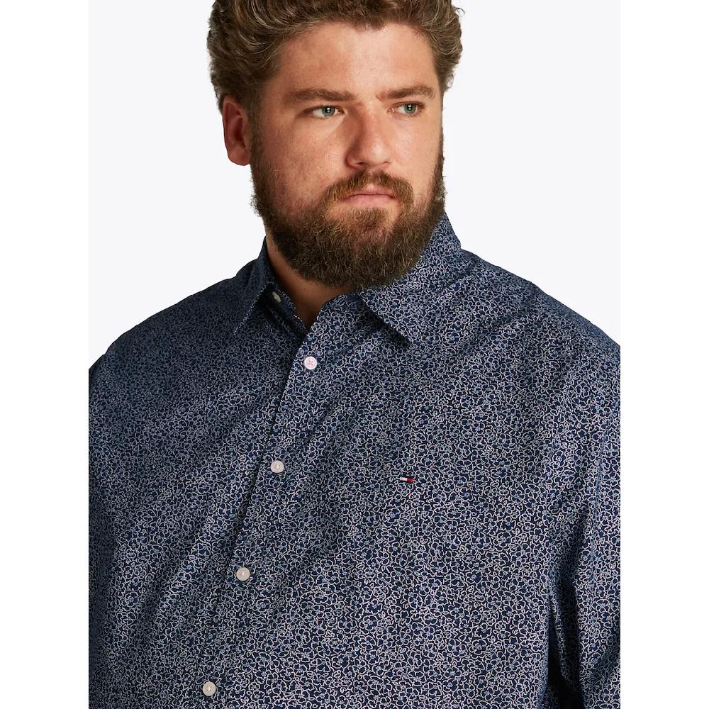 Tommy Hilfiger Big & Tall Langarmhemd »BT-FLX POPLIN LINR FLORAL S-B« In Großen Größen Logostickerei ▷ Für