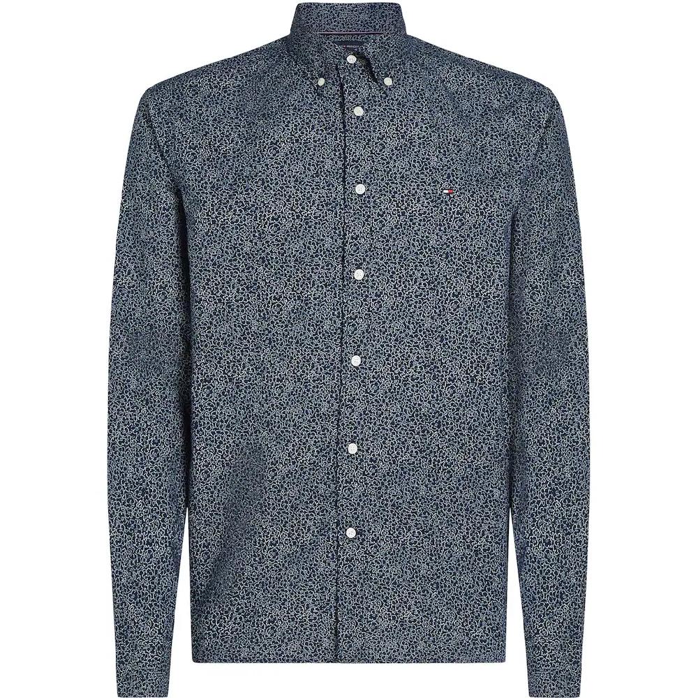 Tommy Hilfiger Big & Tall Langarmhemd »BT-FLX POPLIN LINR FLORAL S-B« In Großen Größen Logostickerei ▷ Für
