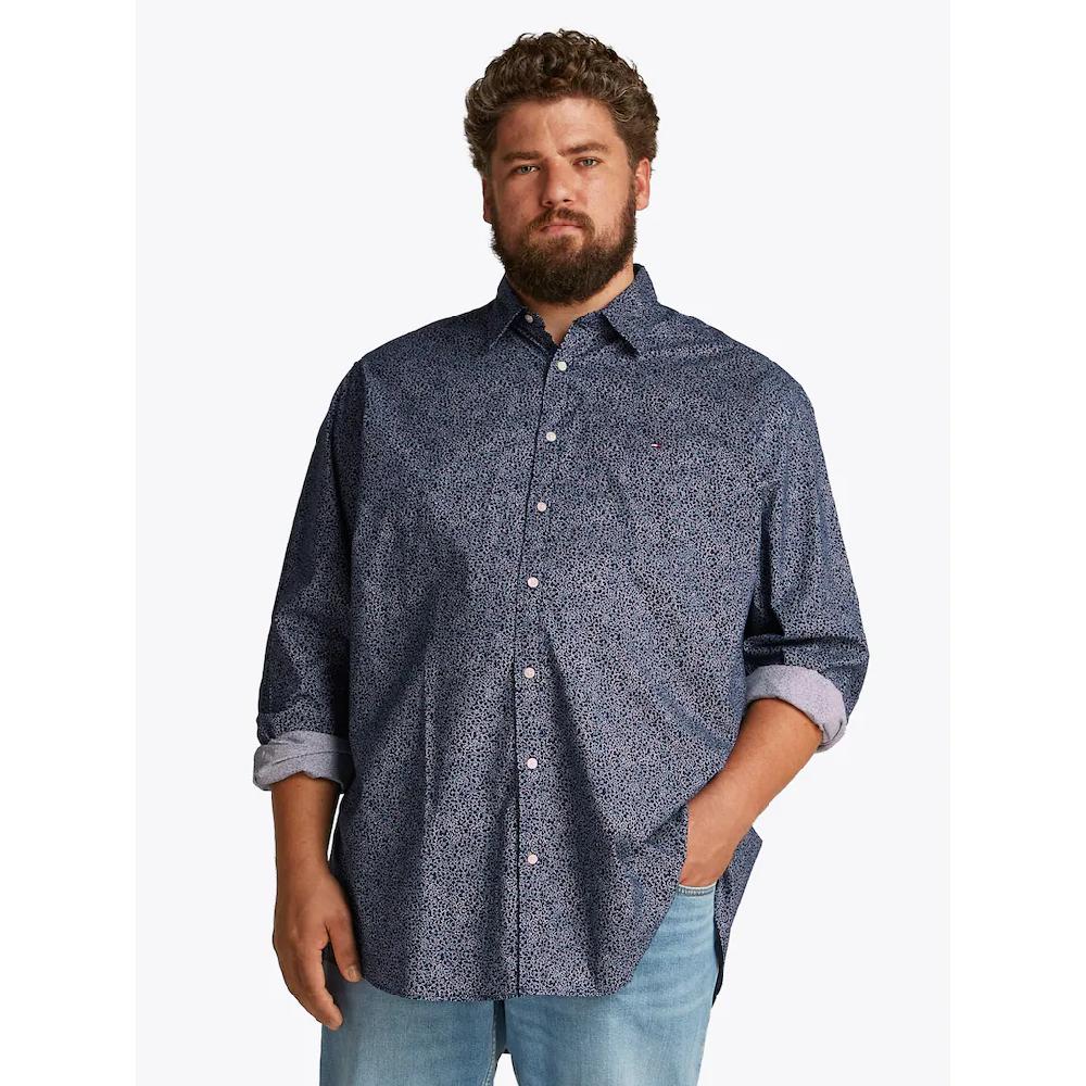 Tommy Hilfiger Big & Tall Langarmhemd »BT-FLX POPLIN LINR FLORAL S-B« in Großen Größen Logostickerei ▷ für