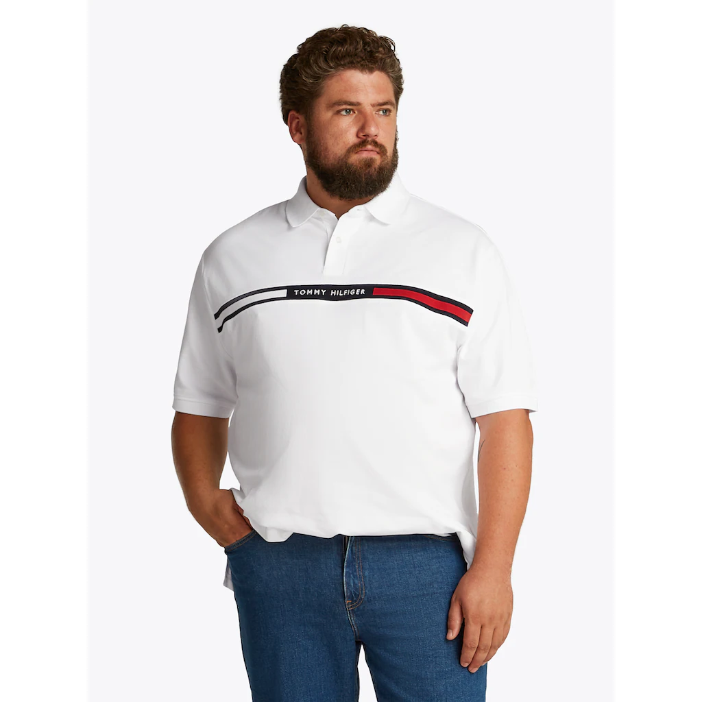 Tommy Hilfiger Big & Tall Poloshirt »BT-HILFIGER CHEST INSERT REG -B« in Großen Größen Logostickerei ▷ kaufen